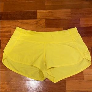 Lululemon Bright Yellow Shorts - Size 4